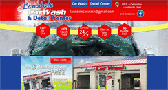 Desktop Screenshot of lansdalecarwash.com